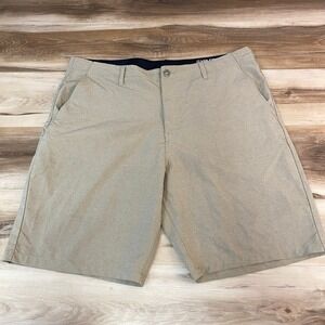 Volcom Surf & Turf Hybrid Shorts Mens 40 Khaki Heather 4 Way Stretch Boardshorts